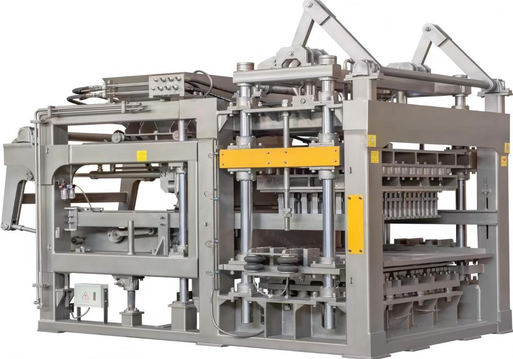 เครื่องจักรผลิตบล็อกปูพื้นแบบประสานสีอัตโนมัติ รุ่น QT9-15