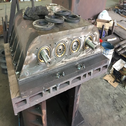 twin-shaft forced concrete mixer